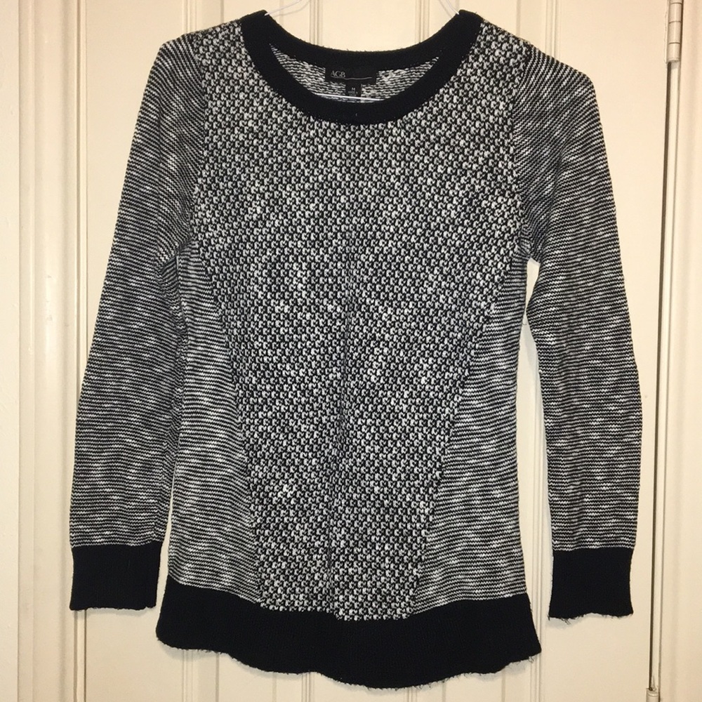 Black and white sweater